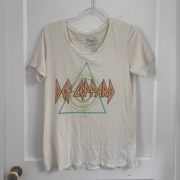 Def Leppard Dirty Cotton Scoundrels Womens Graphic T-Shirt Size S - Picture 1 of 3